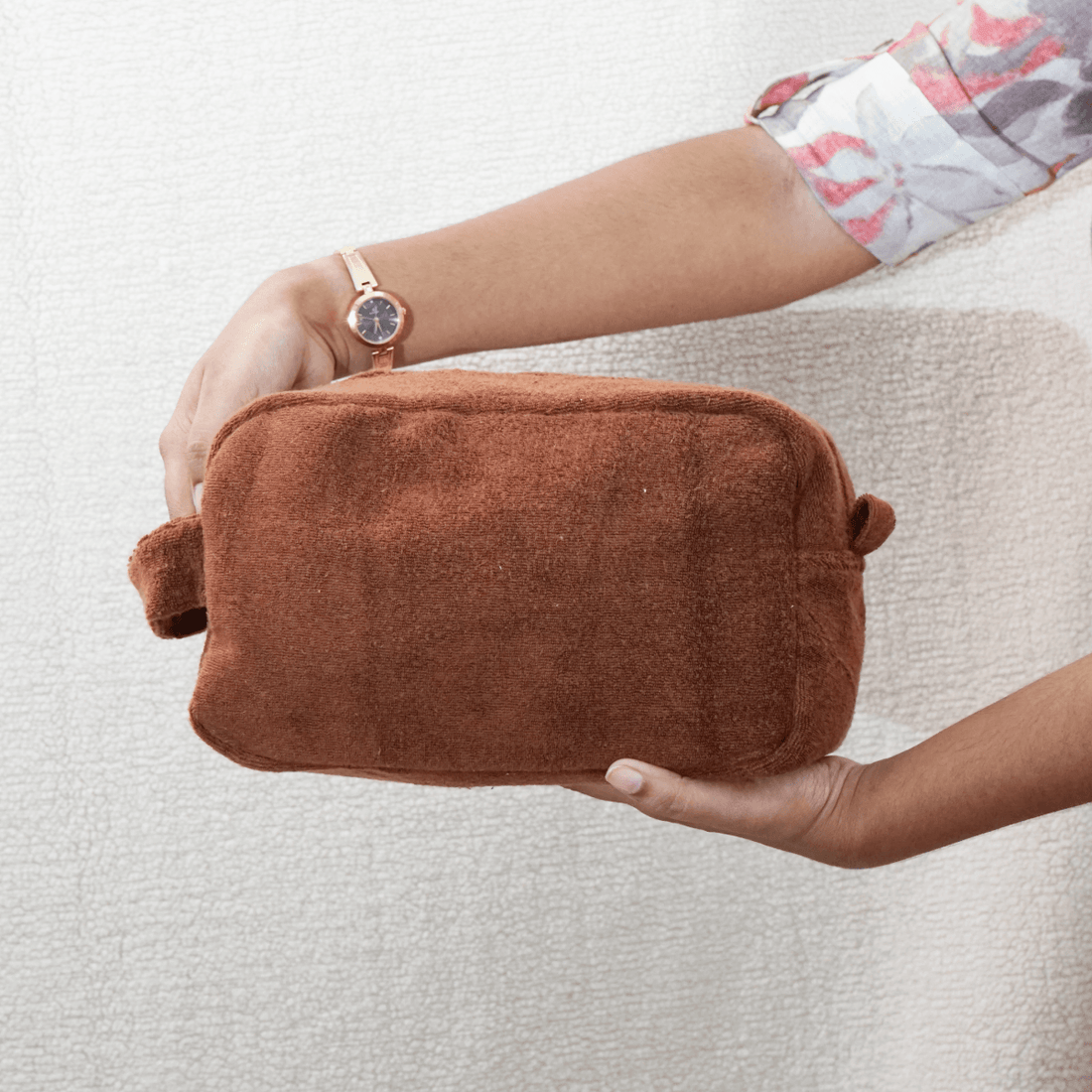 Mello Plush Rectangle Pouches – Soft Terry Cotton Travel & Organizer Pouch - Kasang