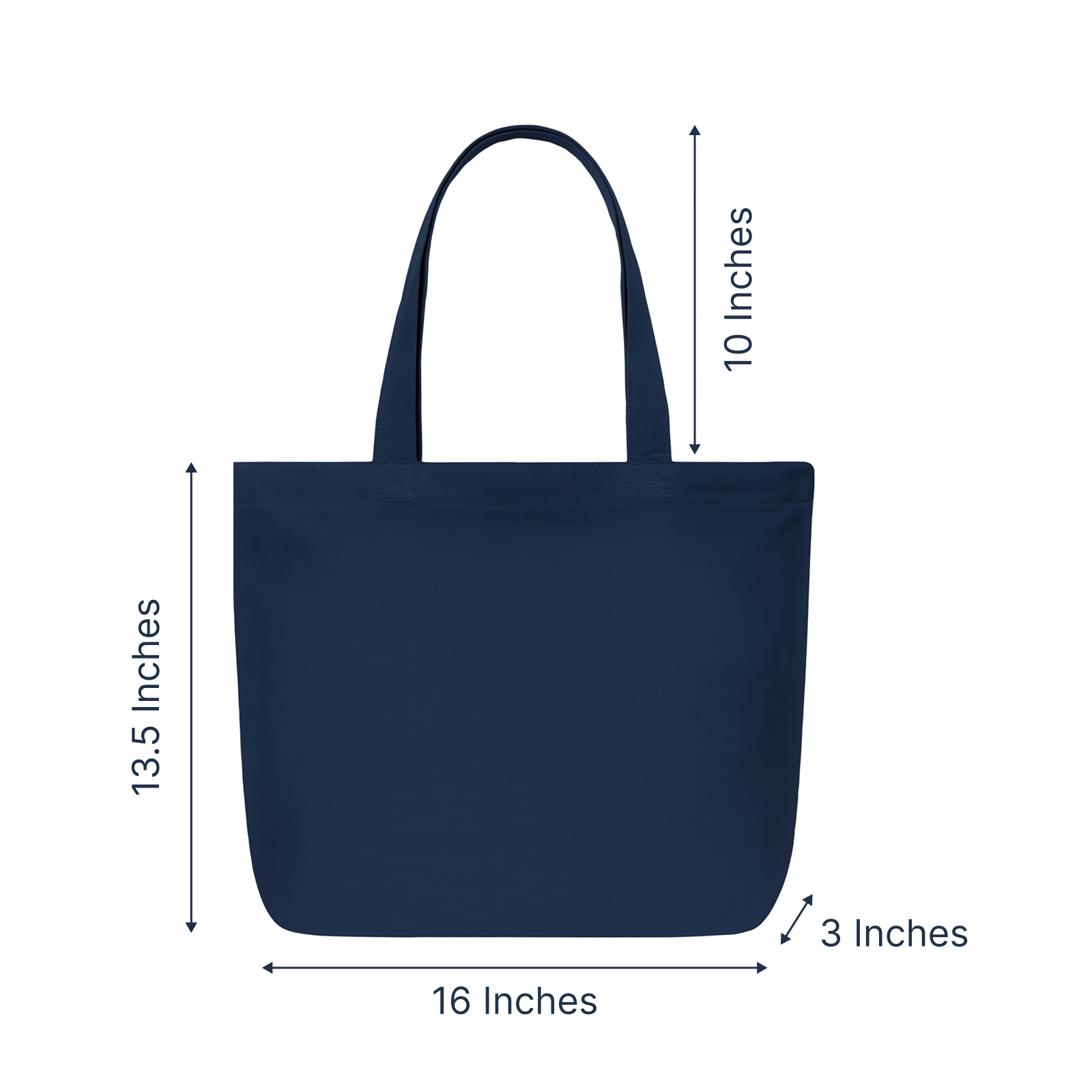 Tote Bag - Blue tote bag Ivory Lily design - Kasang