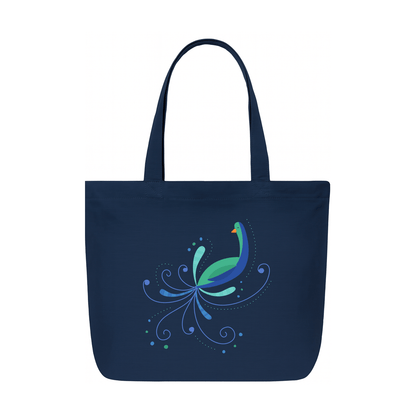 Tote Bag - Blue Tote bag Peacock design - Kasang