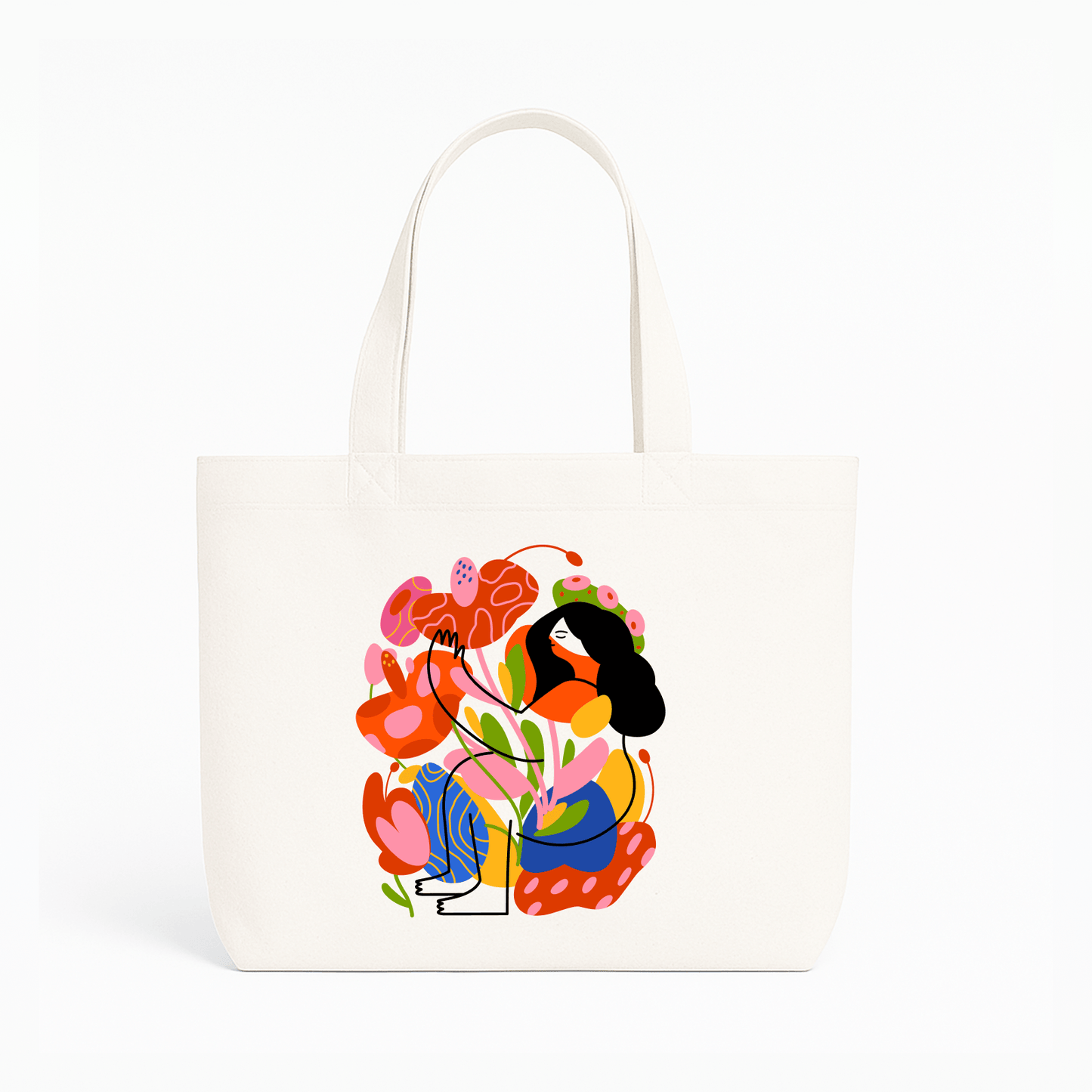 Tote Bag - Color bloom lady design - Kasang