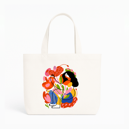 Tote Bag - Color bloom lady design - Kasang