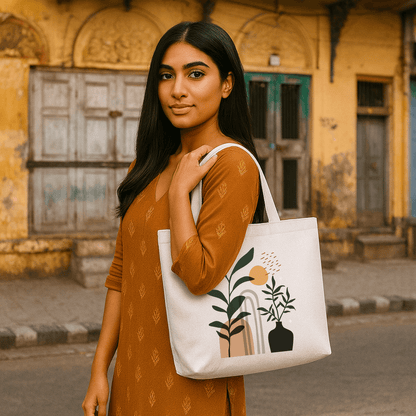Tote Bag - Earthy oasis design - Kasang