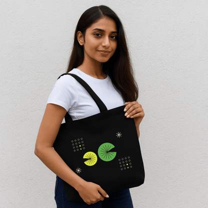 Tote Bag: Modern Lime Burst - Kasang