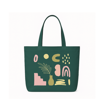 Tote Bag - Pastel Boho Blocks - Kasang