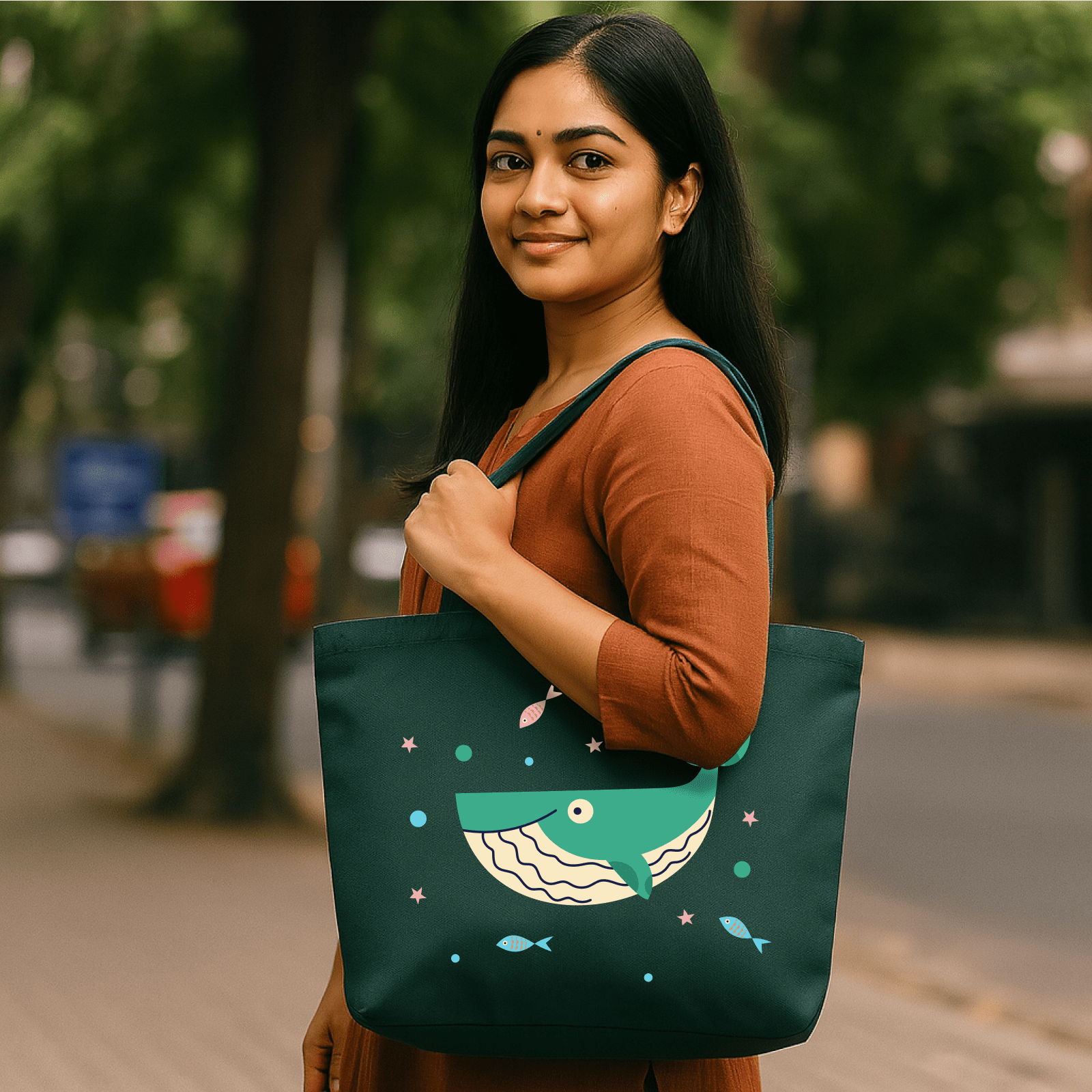 Tote Bag - Whale Wonderland - Kasang